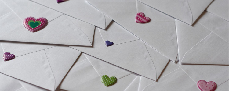 Pick your envelope letter and donate the sum indicated inside.